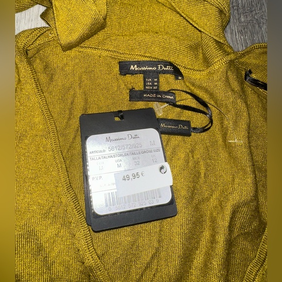 Massimo Dutti Mustard Long Sleeve Blouse - Picture 5 of 5